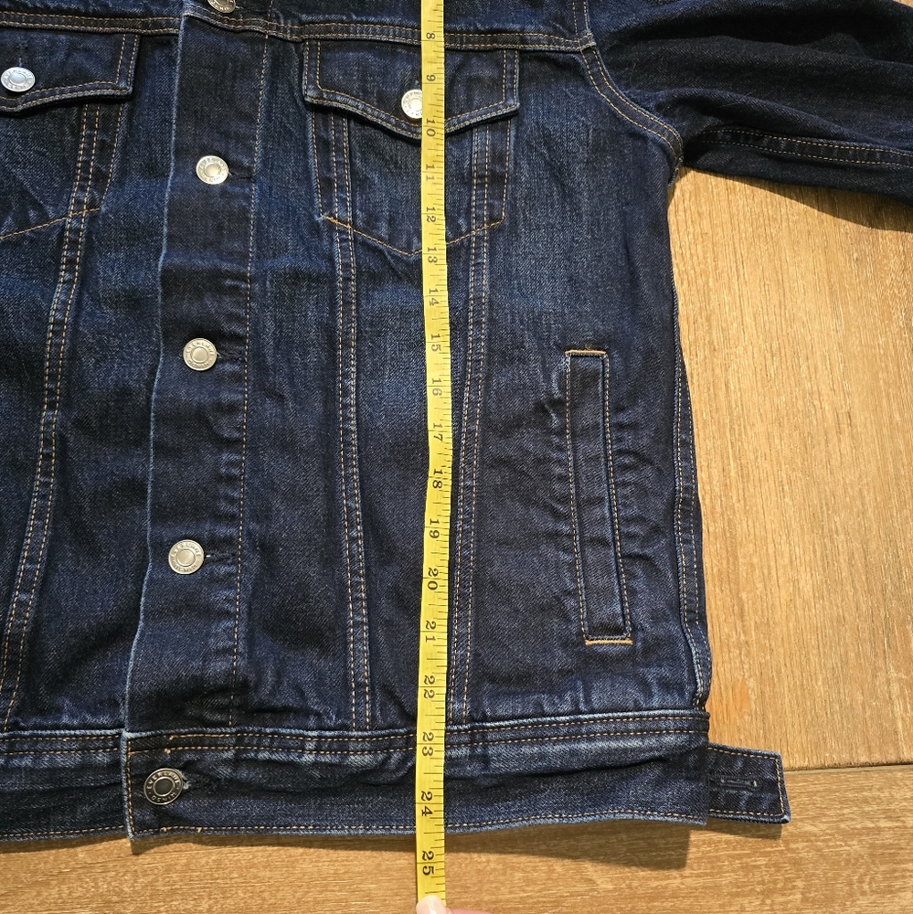 Everlane Mens Dark Wash Denim Jacket Sz‎ S EUC - Picture 6 of 6